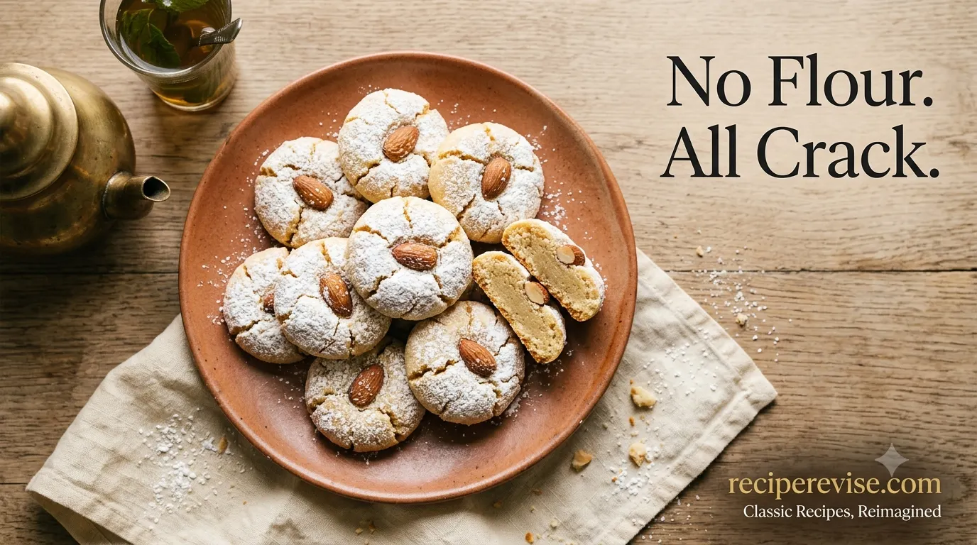 Cashew Ghoriba Biscuits: Easy Tunisian Almond Cookies (No Flour)